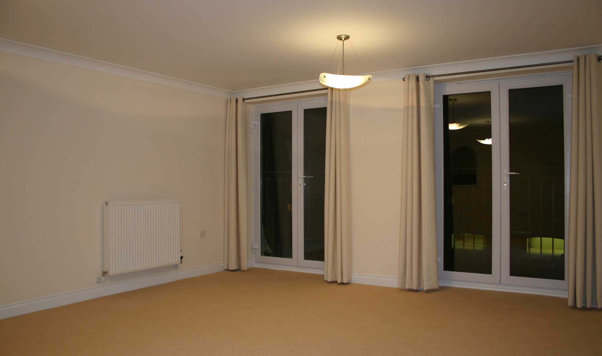 lounge with views onto the landscaped central courtyard